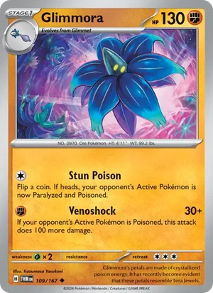 Glimmora Twilight Masquerade Pokémon TCG Uncommon 109