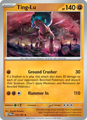 Ting-Lu Twilight Masquerade Pokémon TCG Rare 110