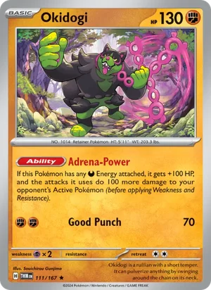 Okidogi Twilight Masquerade Pokémon TCG Rare 111