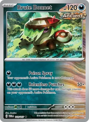 Brute Bonnet Twilight Masquerade Pokémon TCG Uncommon 118