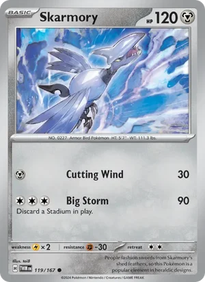 Skarmory Twilight Masquerade Pokémon TCG Common 119