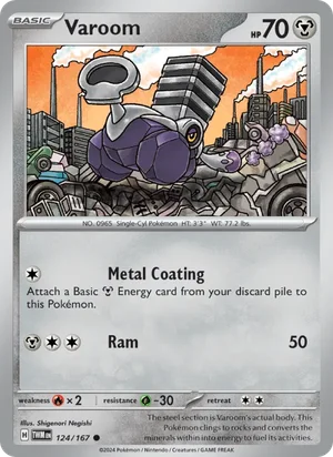 Varoom Twilight Masquerade Pokémon TCG Common 124