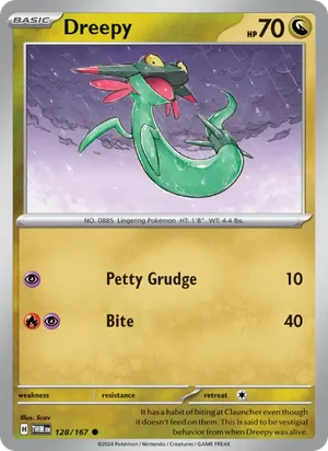 Dreepy Twilight Masquerade Pokémon TCG Common 128