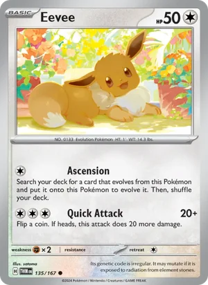 Eevee Twilight Masquerade Pokémon TCG Common 135