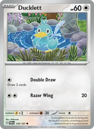 Ducklett Twilight Masquerade Pokémon TCG Common 139