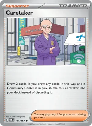 Caretaker Twilight Masquerade Pokémon TCG Common 144