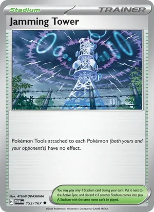 Jamming Tower Twilight Masquerade Pokémon TCG Uncommon 153