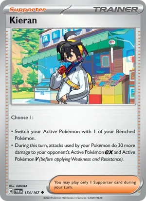Kieran Twilight Masquerade Pokémon TCG Uncommon 154