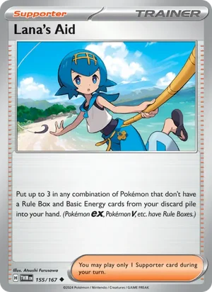 Lana's Aid Twilight Masquerade Pokémon TCG Uncommon 155