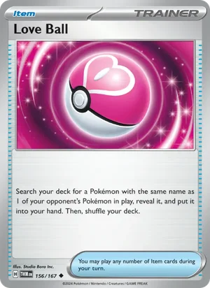 Love Ball Twilight Masquerade Pokémon TCG Uncommon 156