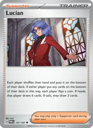 Lucian Twilight Masquerade Pokémon TCG Uncommon 157