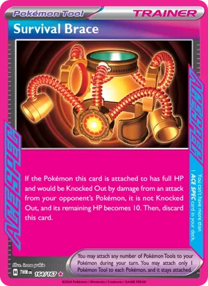 Survival Brace Twilight Masquerade Pokémon TCG ACE SPEC Rare 164