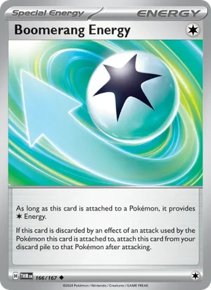Boomerang Energy Twilight Masquerade Pokémon TCG Uncommon 166