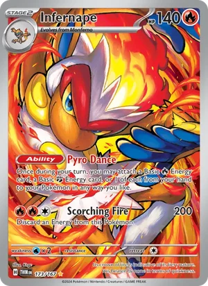 Infernape Twilight Masquerade Pokémon TCG Illustration Rare 173