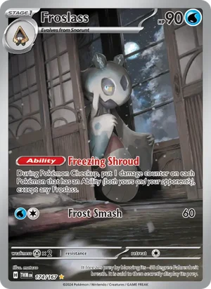 Froslass Twilight Masquerade Pokémon TCG Illustration Rare 174