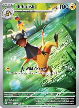 Heliolisk Twilight Masquerade Pokémon TCG Illustration Rare 177