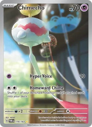 Chimecho Twilight Masquerade Pokémon TCG Illustration Rare 179