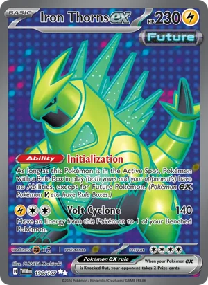 Iron Thorns ex Twilight Masquerade Pokémon TCG Ultra Rare 196
