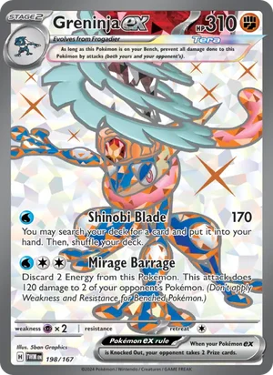 Greninja ex Twilight Masquerade Pokémon TCG Ultra Rare 198