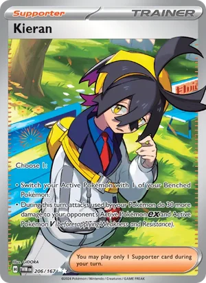 Kieran Twilight Masquerade Pokémon TCG Ultra Rare 206