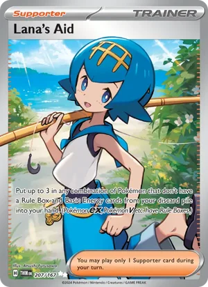 Lana's Aid Twilight Masquerade Pokémon TCG Ultra Rare 207