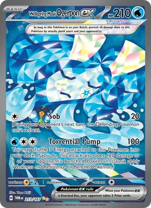 Wellspring Mask Ogerpon ex Twilight Masquerade Pokémon TCG Special Illustration Rare 213