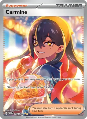 Carmine Twilight Masquerade Pokémon TCG Special Illustration Rare 217