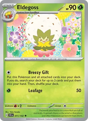 Eldegoss Stellar Crown Pokémon TCG Uncommon 011