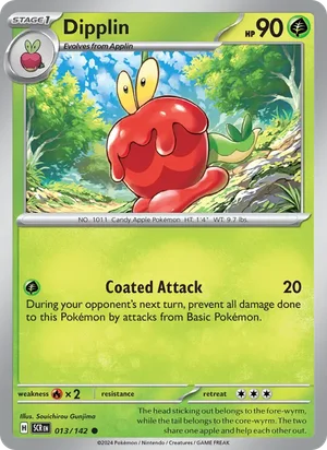 Dipplin Stellar Crown Pokémon TCG Common 013