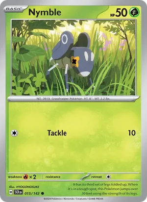 Nymble Stellar Crown Pokémon TCG Common 015