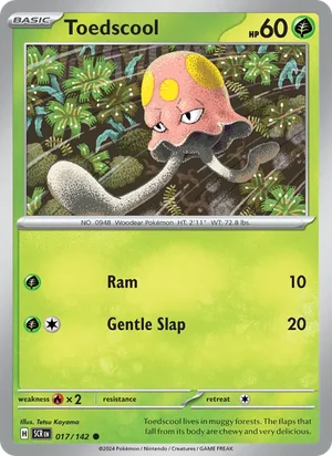 Toedscool Stellar Crown Pokémon TCG Common 017