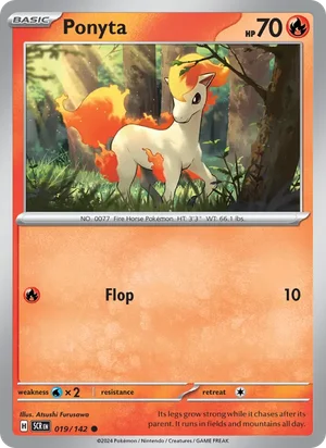 Ponyta Stellar Crown Pokémon TCG Common 019