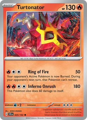 Turtonator Stellar Crown Pokémon TCG Common 025