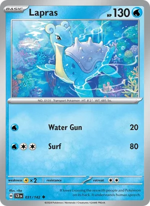 Lapras Stellar Crown Pokémon TCG Uncommon 031