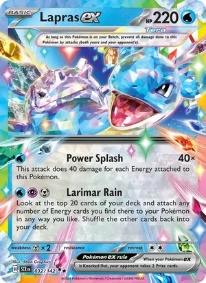 Lapras ex Stellar Crown Pokémon TCG Double Rare 032