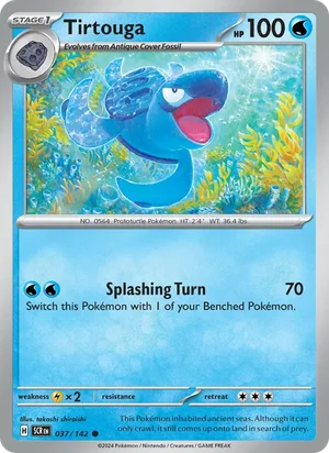 Tirtouga Stellar Crown Pokémon TCG Common 037