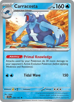 Carracosta Stellar Crown Pokémon TCG Rare 038