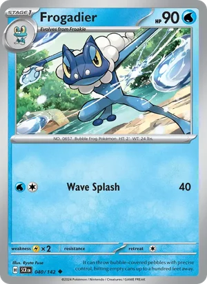 Frogadier Stellar Crown Pokémon TCG Uncommon 040