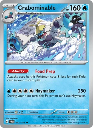 Crabominable Stellar Crown Pokémon TCG Uncommon 042