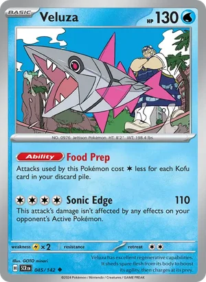 Veluza Stellar Crown Pokémon TCG Uncommon 045