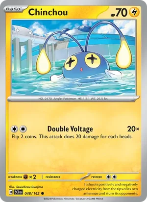 Chinchou Stellar Crown Pokémon TCG Common 048