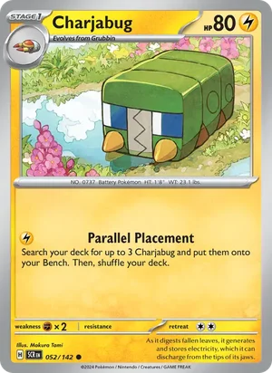 Charjabug Stellar Crown Pokémon TCG Common 052