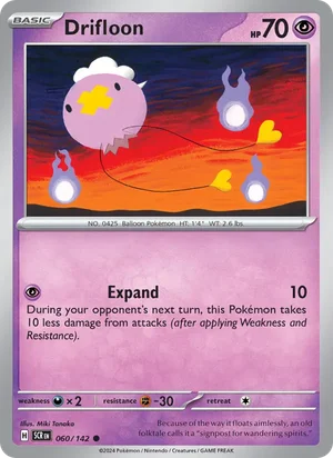 Drifloon Stellar Crown Pokémon TCG Common 060