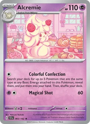 Alcremie Stellar Crown Pokémon TCG Rare 065