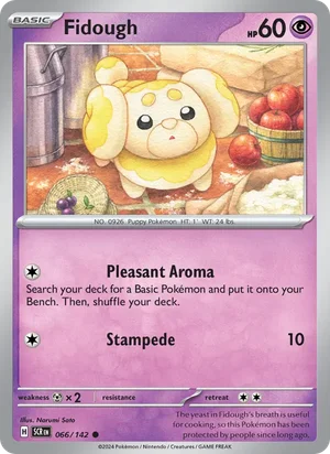 Fidough Stellar Crown Pokémon TCG Common 066
