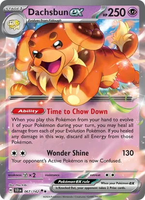 Dachsbun ex Stellar Crown Pokémon TCG Double Rare 067