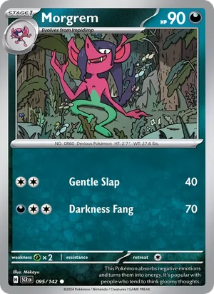 Morgrem Stellar Crown Pokémon TCG Common 095