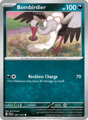 Bombirdier Stellar Crown Pokémon TCG Common 097