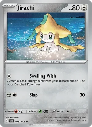 Jirachi Stellar Crown Pokémon TCG Uncommon 098