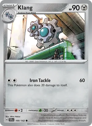Klang Stellar Crown Pokémon TCG Common 100